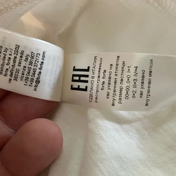 Forte Forte Jewel Collar Cropped Tee Shirt Medium - Picture 10 of 13